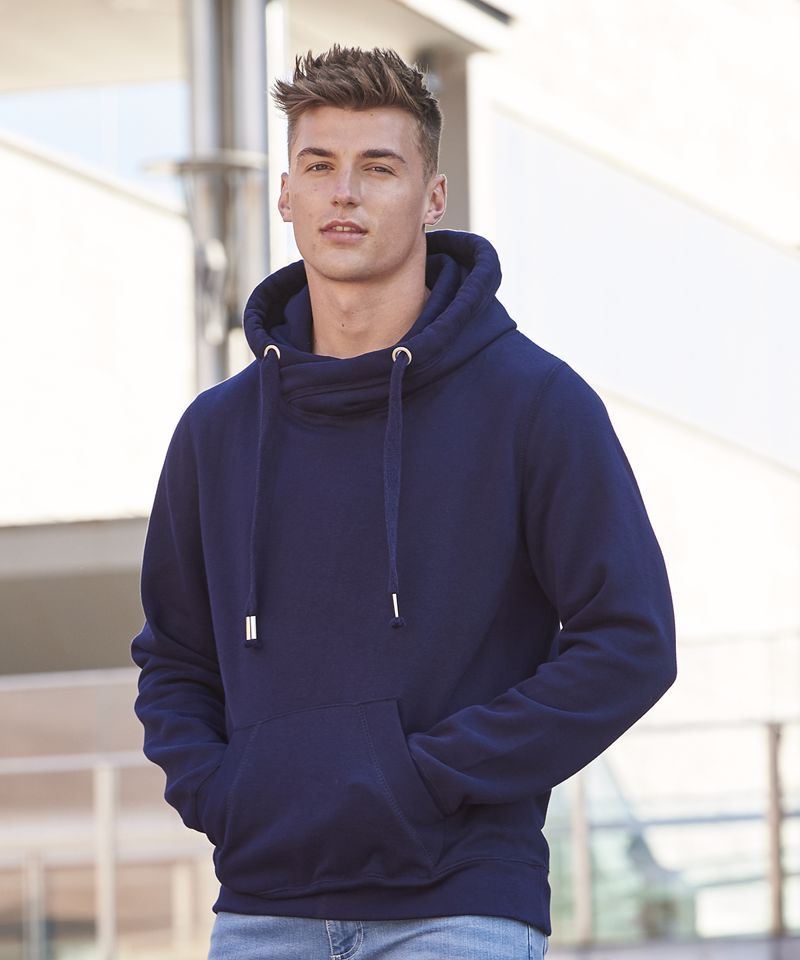 jh021 cross neck moletom com capuz