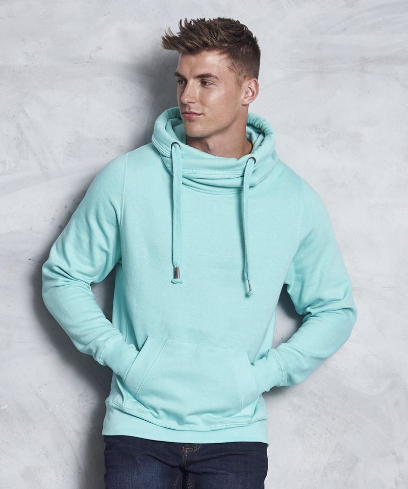 jh021 cross neck moletom com capuz